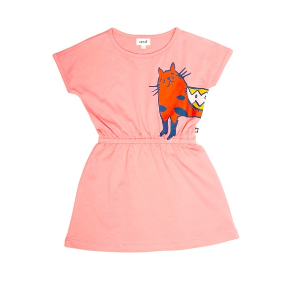 Oeuf Other - Oeuf Rose Cat Jersey Dress